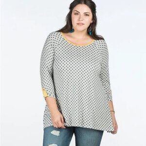 MATILDA JANE Make Believe Starstruck Tunic XL Stretch Blouse Boutique Cutesy